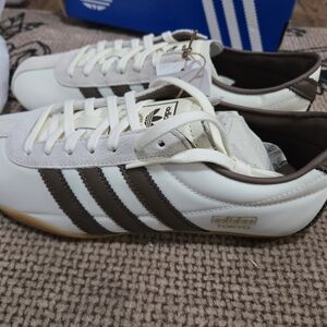 Adidas Tokyo White and Brown Sneakers